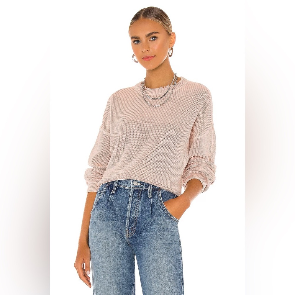 Pistola Frances Cropped Sweater in Dusty Pink Size S